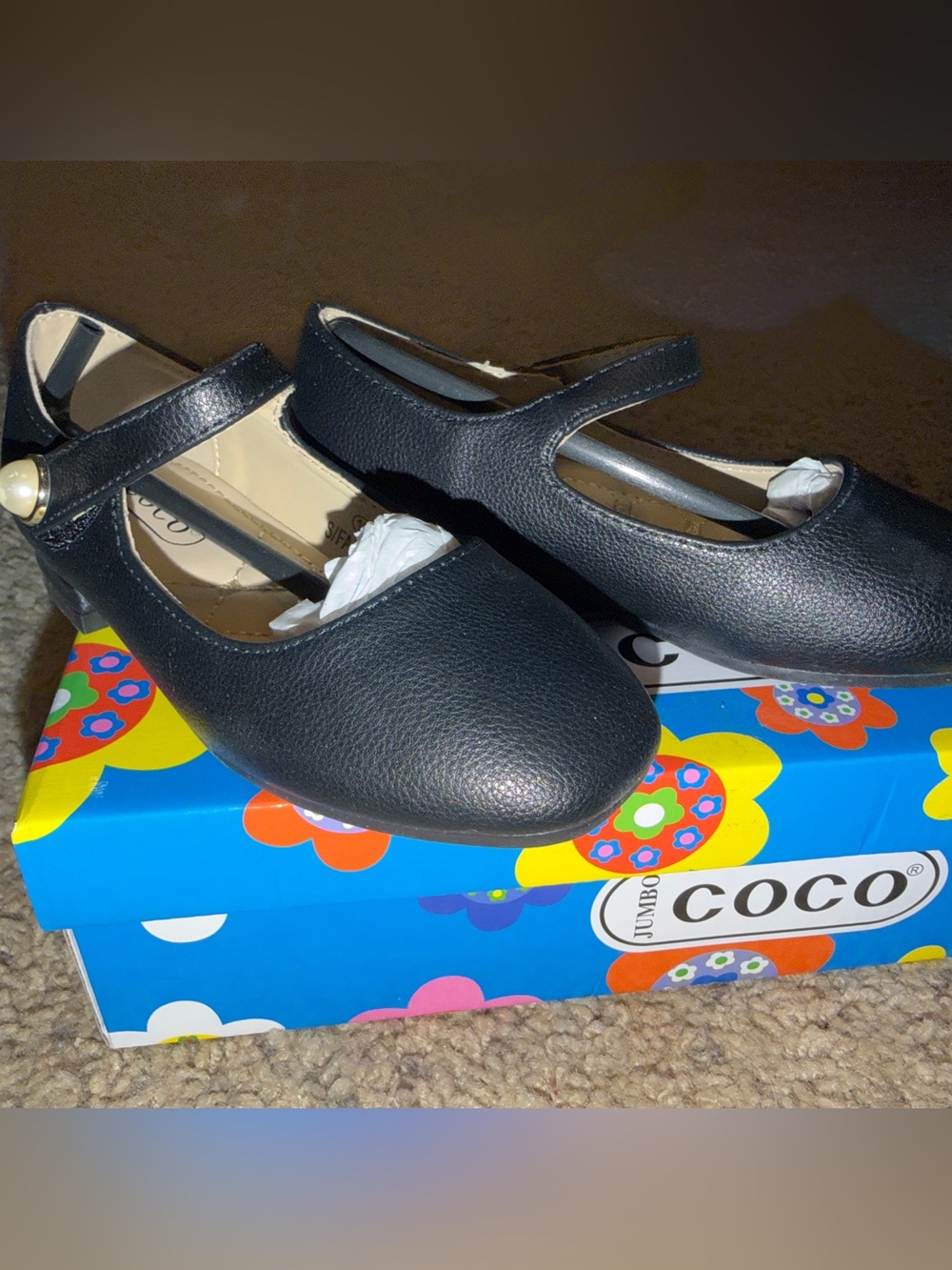 Girls' Coco Black Mary‎ Jane Dress Shoes